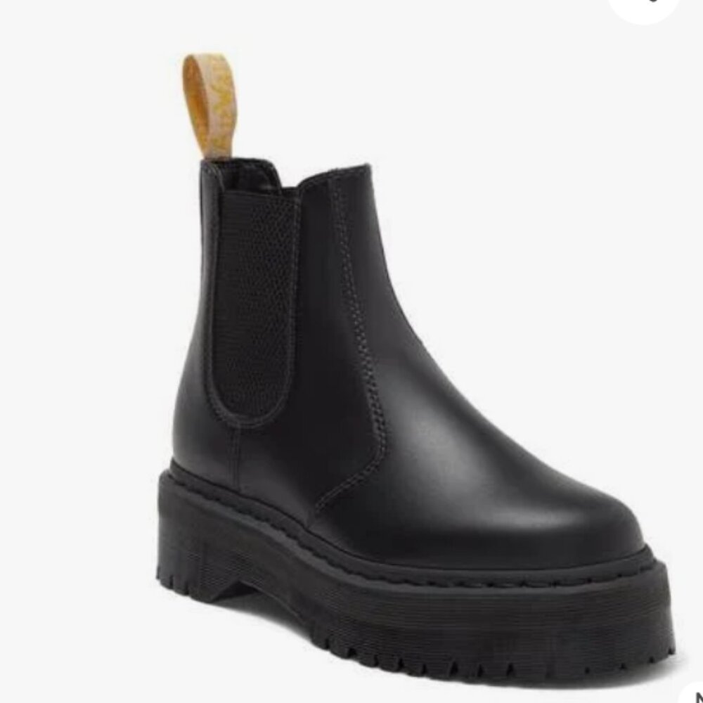 Doc Dr. Martens Vegan Felix Platform Chelsea Boots - Size 8